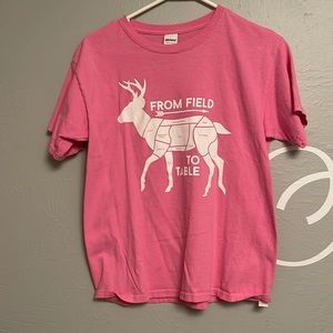 pink deer shirt
